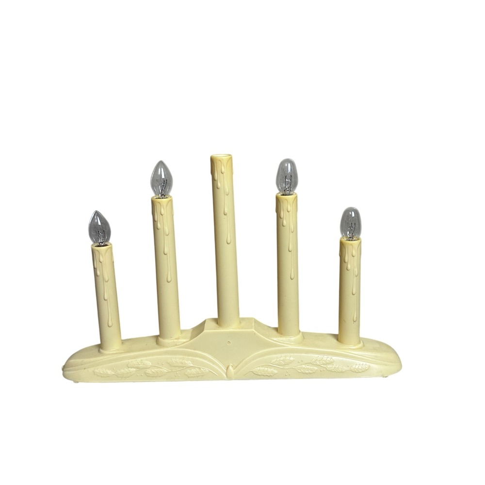 Vintage NOMA 5 Light Candelier Electric‎ Holiday Window Candle Lamp with Box